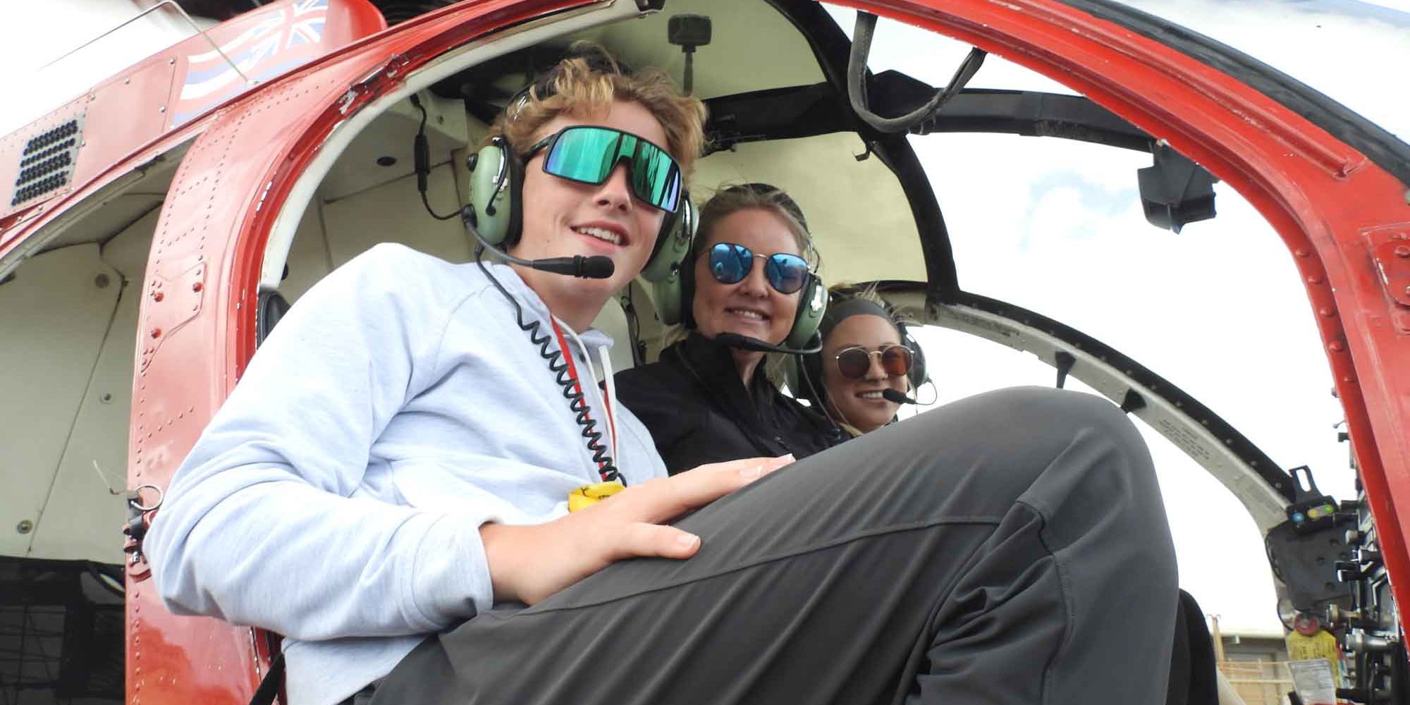 Helicopter Passengers and Pilot